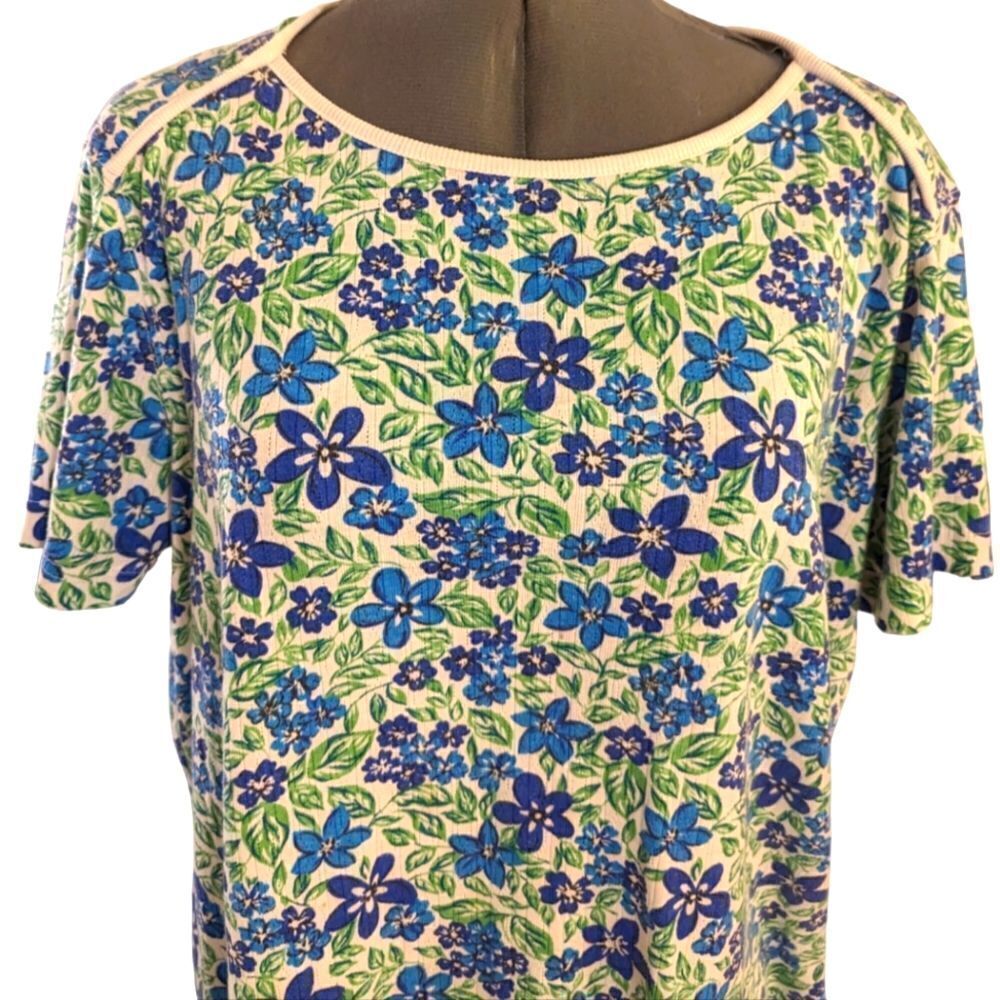 Vintage Jacklyn Smith floral print top size medium